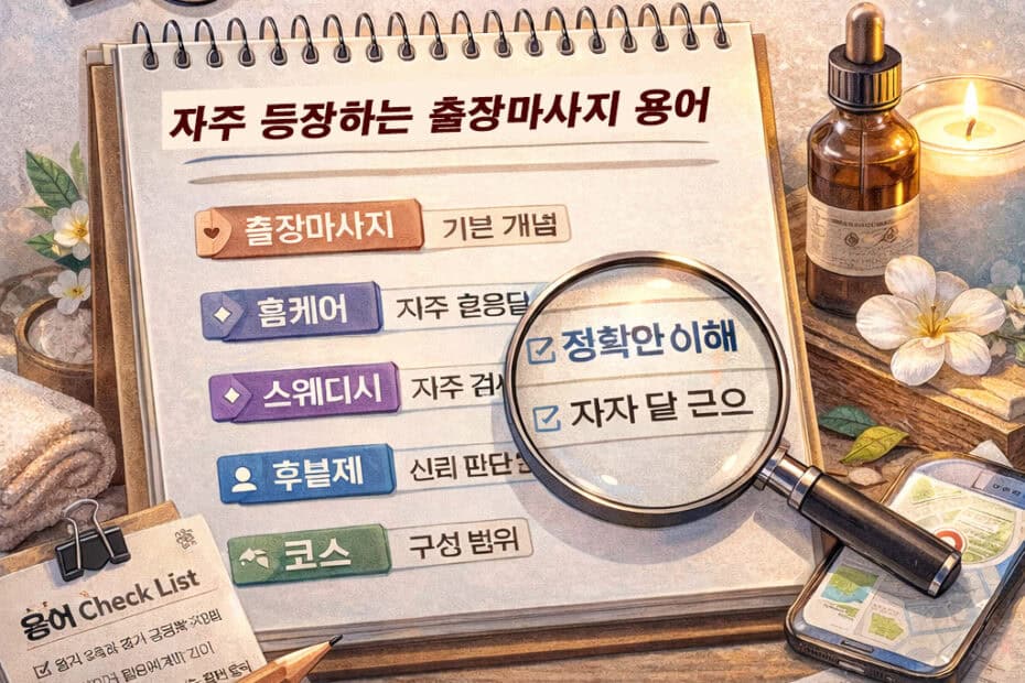 출장마사지 용어 정리