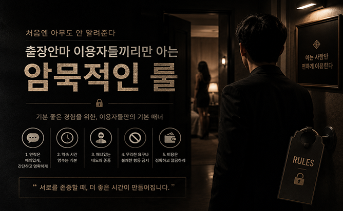 출장안마 기본 매너