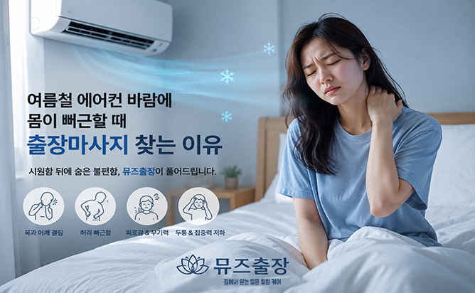 여름철 에어컨이 몸에 미치는 영향을 뮤즈출장이 알려드립니다