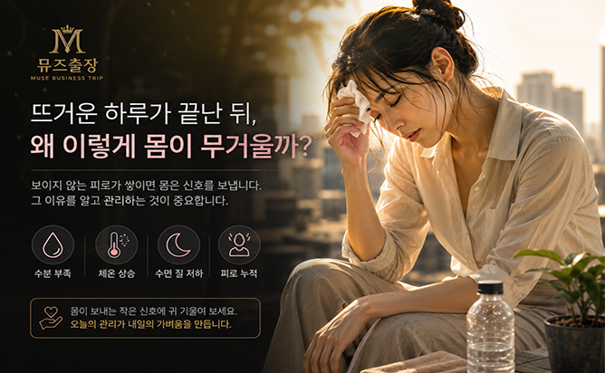 폭염이 계속되면 몸이 쉽게 지치는 이유